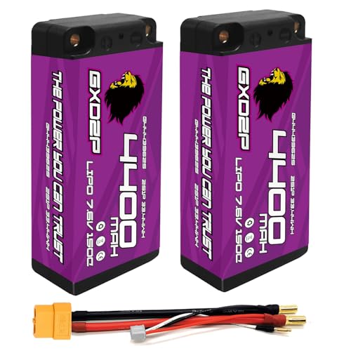 Amazon.co.jp: GXDZP ショートリポバッテリー 2S 7.6V 4400mAh 150C